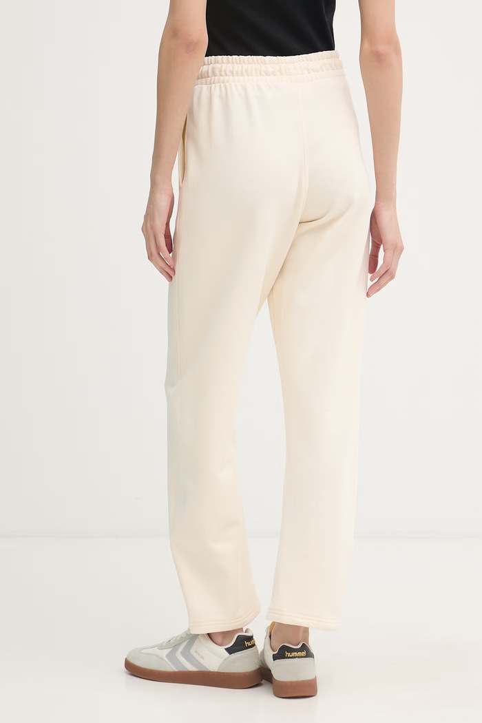 Oblečenie Calvin Klein Jeans teplákové nohavice dámske bavlnené LV047F210G béžová