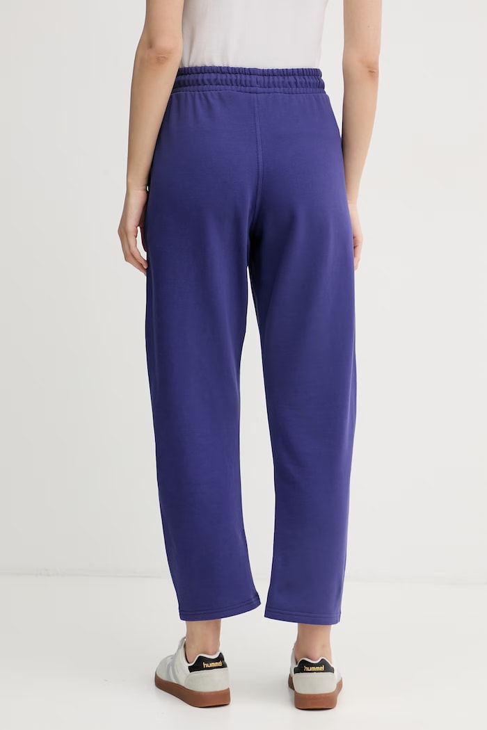Oblečenie Calvin Klein Jeans teplákové nohavice dámske bavlnené LV047F210G fialová
