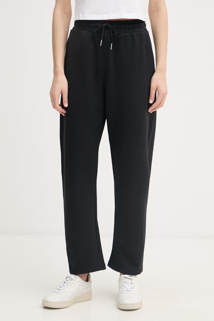 Calvin Klein Jeans teplákové nohavice dámske bavlnené čierna LV047F210G