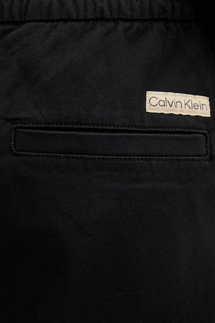 Calvin Klein Jeans nohavice dámske s bavlnou čierna LV047F623G