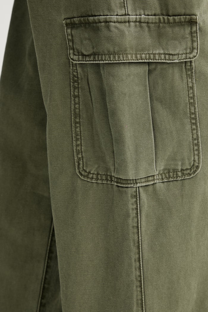 Levi's pantaloni cargo pentru femei, din bumbac SUPERLOW LOOSE CARGO ND verde 005FX.0000
