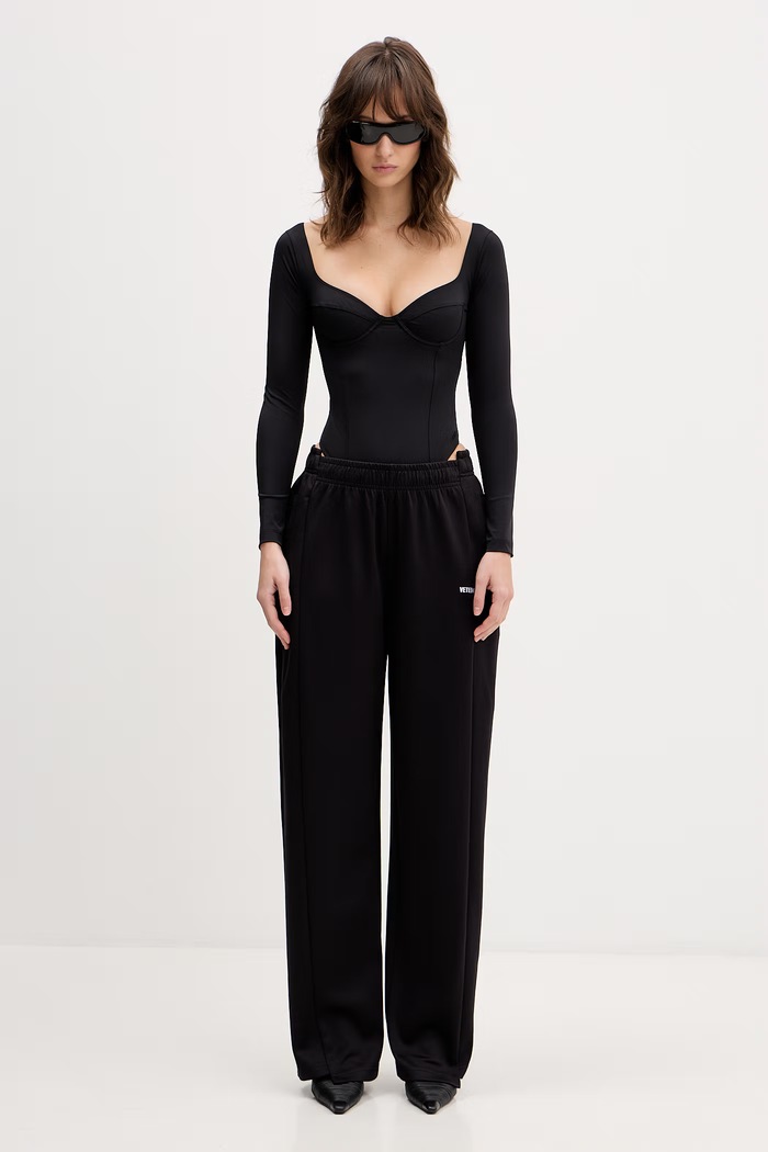 VETEMENTS spodnie dresowe Cut-up Athletic ME76GP132B czarny