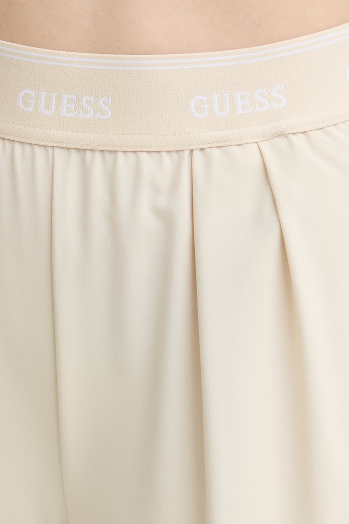 Guess spodnie dresowe damskie SELENE beżowy V6GB08.W1771