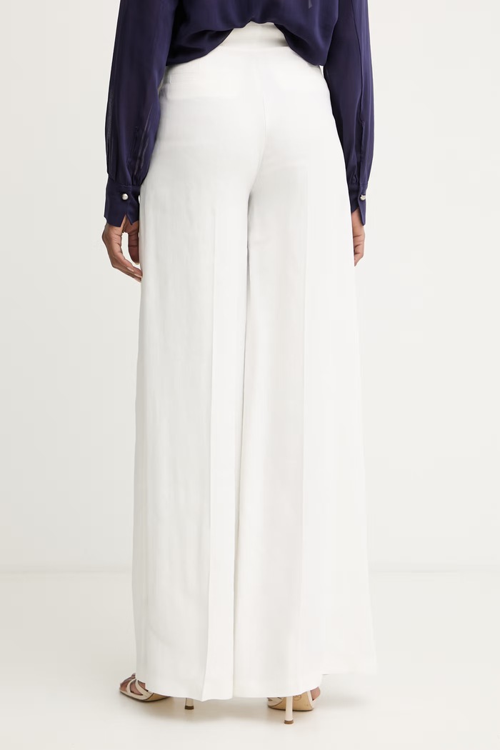 Elisabetta Franchi pantaloni pentru femei, cu in PA12762E2 bej SS26
