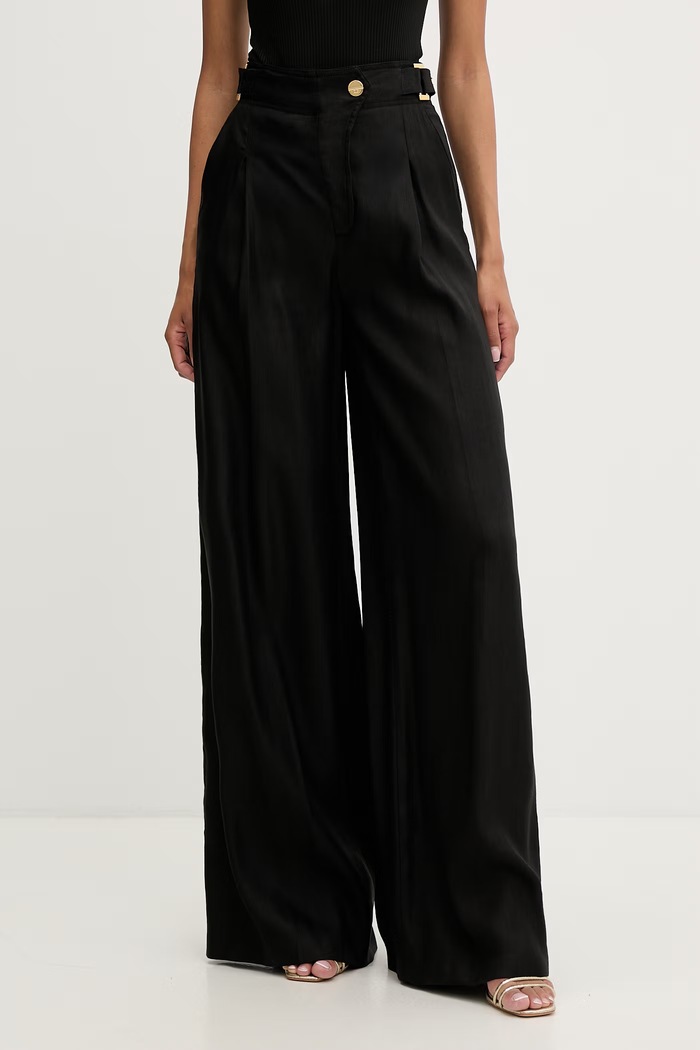Elisabetta Franchi pantaloni pentru femei, cu in negru PA12762E2
