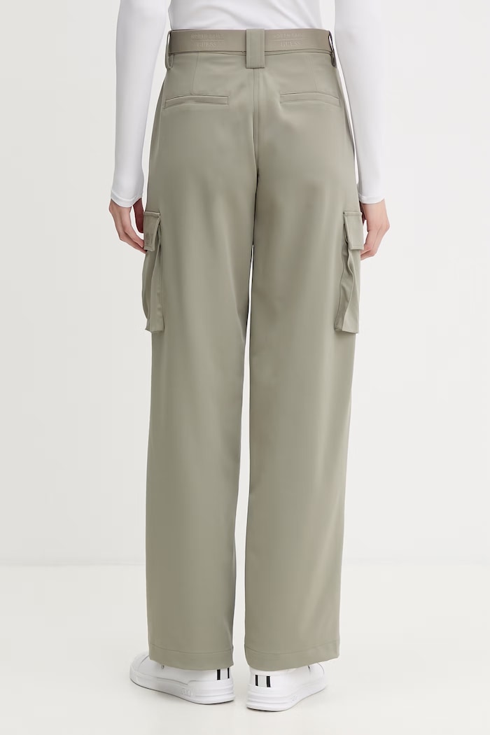 Odzież Guess spodnie cargo damskie X NORTH SAILS W6GB01.W1416 zielony