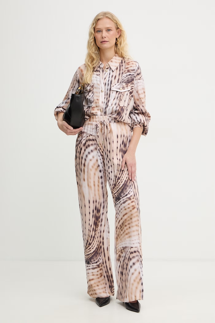 Guess dámske nohavice s lyocellom DALIA W6GB07.W1781 béžová SS26