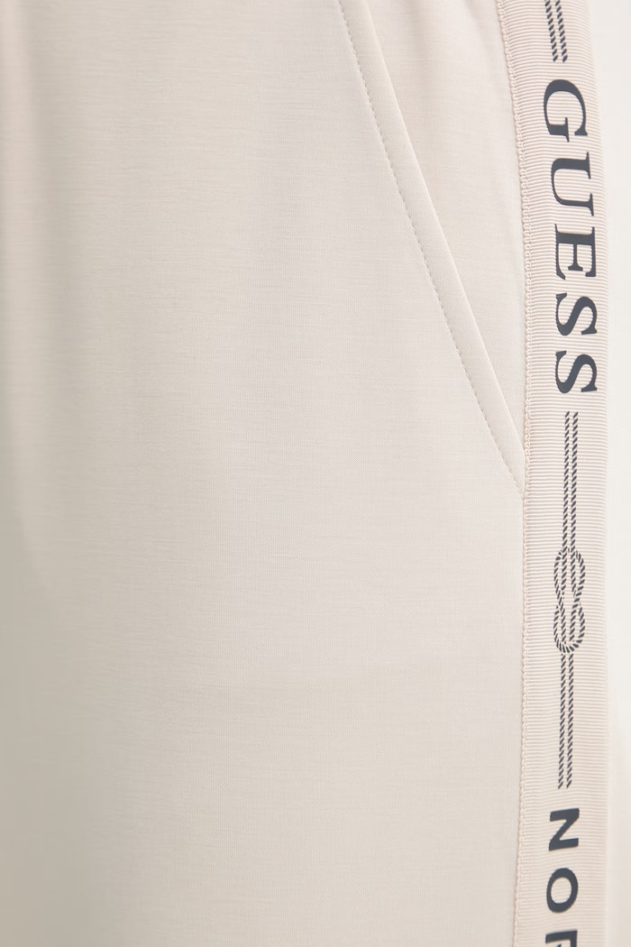 Guess Παντελόνι επίσημο γυναικείο X NORTH SAILS μπεζ W6GB29.K3282
