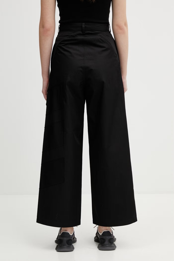 Ρούχα Παντελόνι Y-3 WEQT WIDE PANTS KD9183 μαύρο