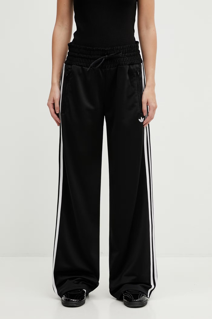 adidas Originals pantaloni de trening SMOCKED FB TP KD0301 negru SS26