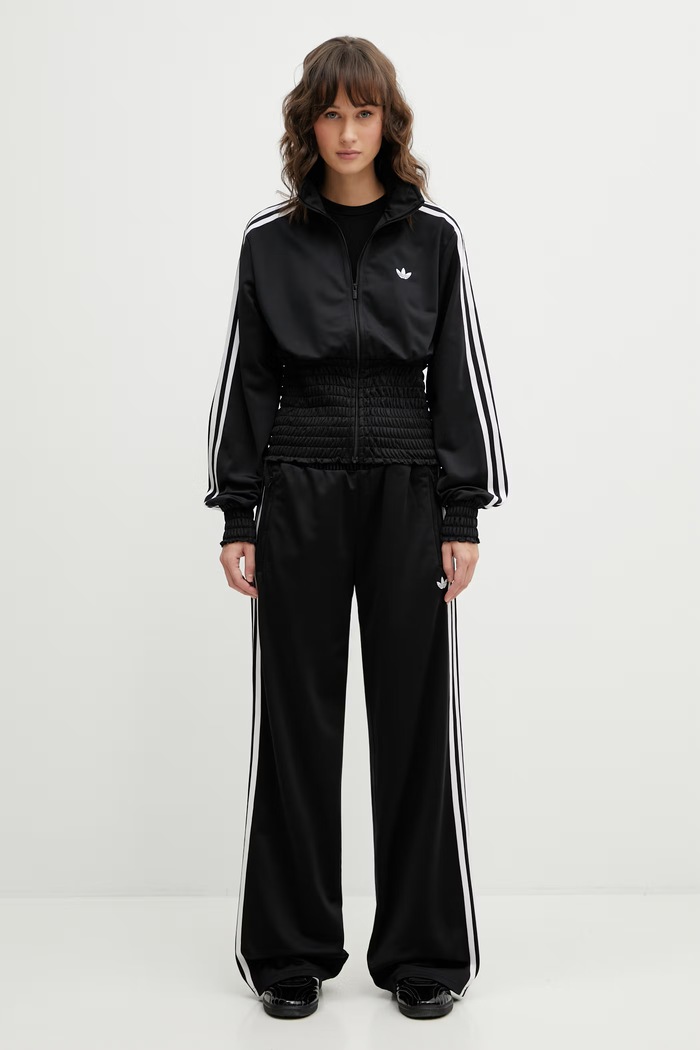adidas Originals pantaloni de trening SMOCKED FB TP KD0301 negru