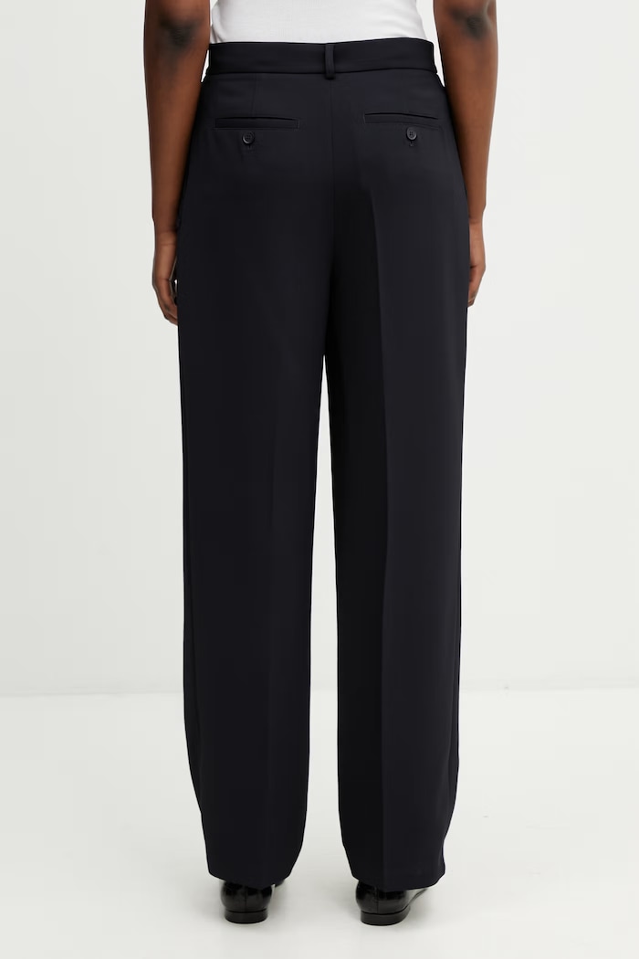 Îmbrăcăminte Lacoste pantaloni de costum pentru femei HF0246 bleumarin