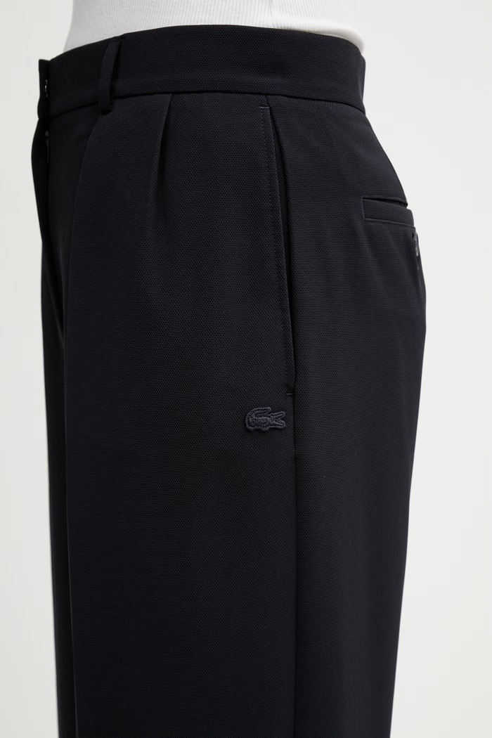 Lacoste pantaloni de costum pentru femei bleumarin HF0246