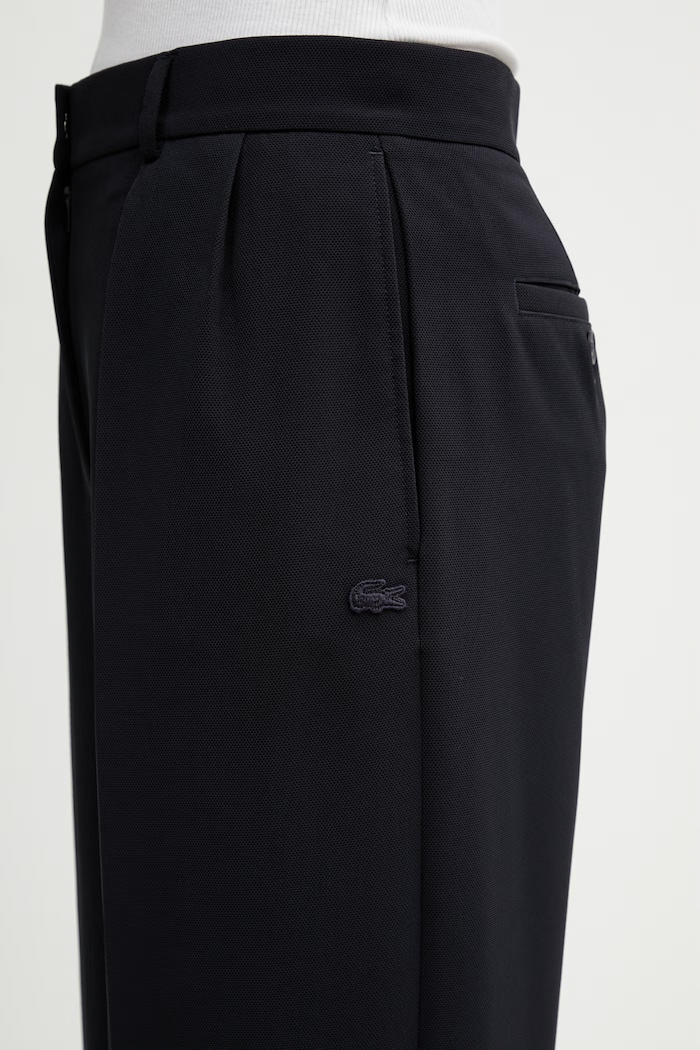 Lacoste pantaloni de costum pentru femei bleumarin HF0246