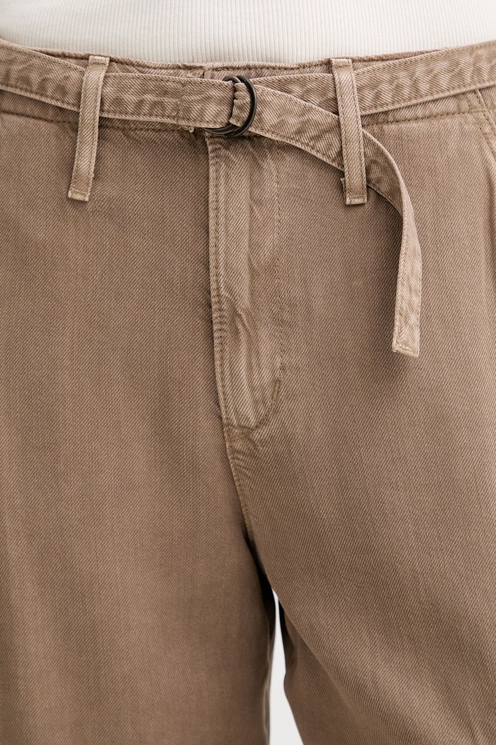 Levi's spodnie damskie z lyocellem BAGGY DAD CARGO brązowy 003IN.0006
