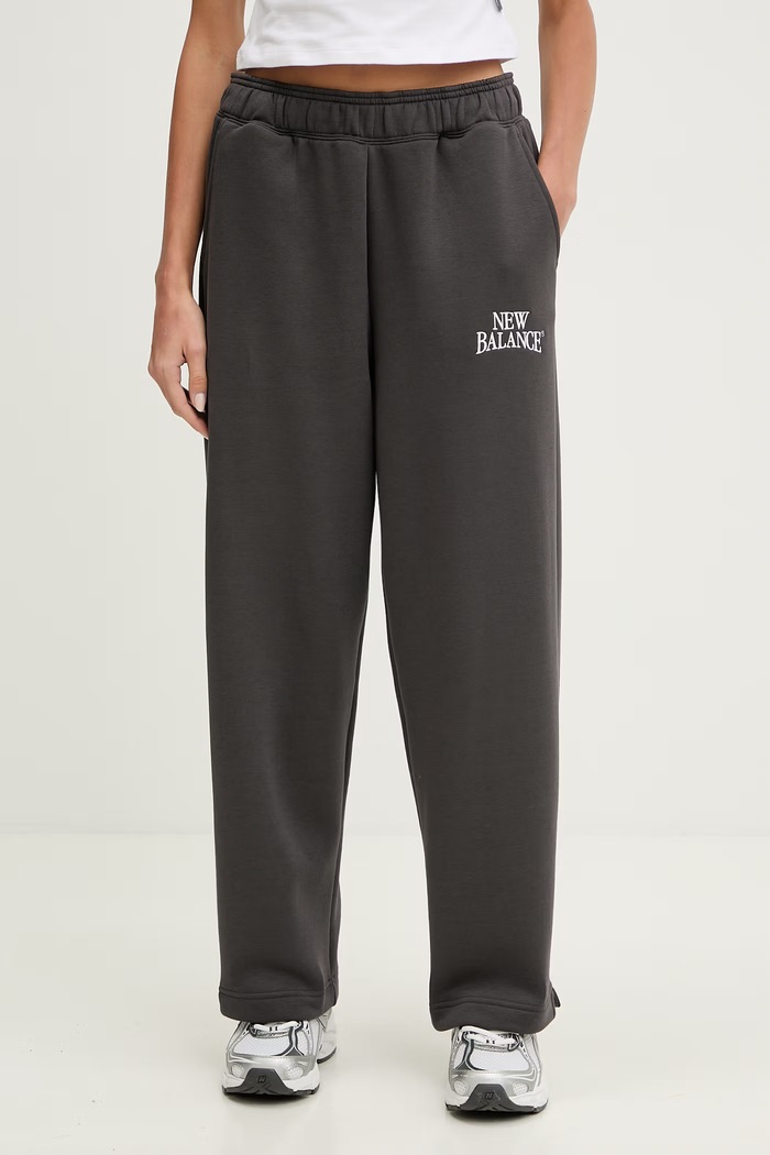 New Balance Παντελόνι επίσημο Γυναικείο Fleece γκρί WB61W1DZABR