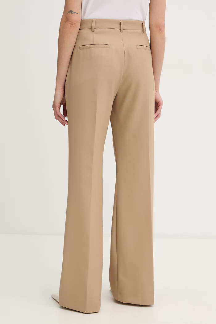 Îmbrăcăminte Max&Co. pantaloni pentru femei, cu amestec de lână MCOESTROSO 2616131032200 bej