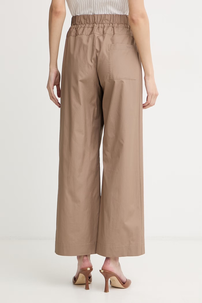 Îmbrăcăminte Max&Co. pantaloni pentru femei, din bumbac MCOOTTO 2616131094200 maro
