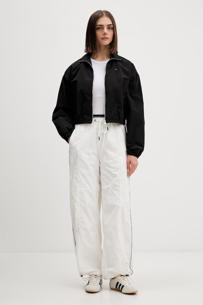Tommy Jeans spodnie damskie DW0DW22289 biały SS26
