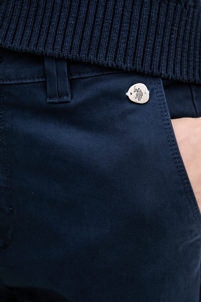 U.S. Polo Assn. spodnie CHINO granatowy WUP1018