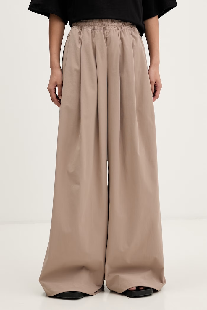 adidas Originals παντελόνι επίσημο γυναικείο καφέ KY5186