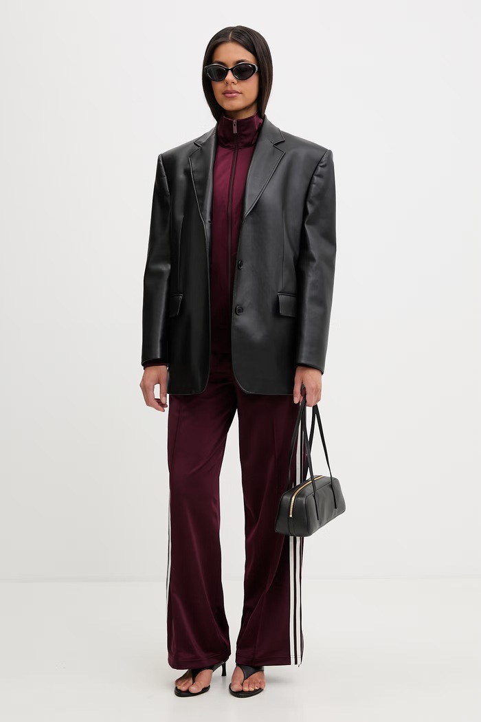 adidas Originals teplákové nohavice dámske Firebird KZ2509 burgundské SS26