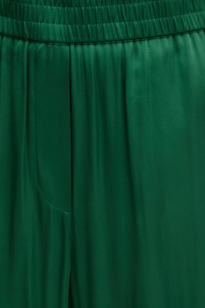 Marc Aurel Pantaloni palazzo femeiești cu vâscoză verde 1308A11098