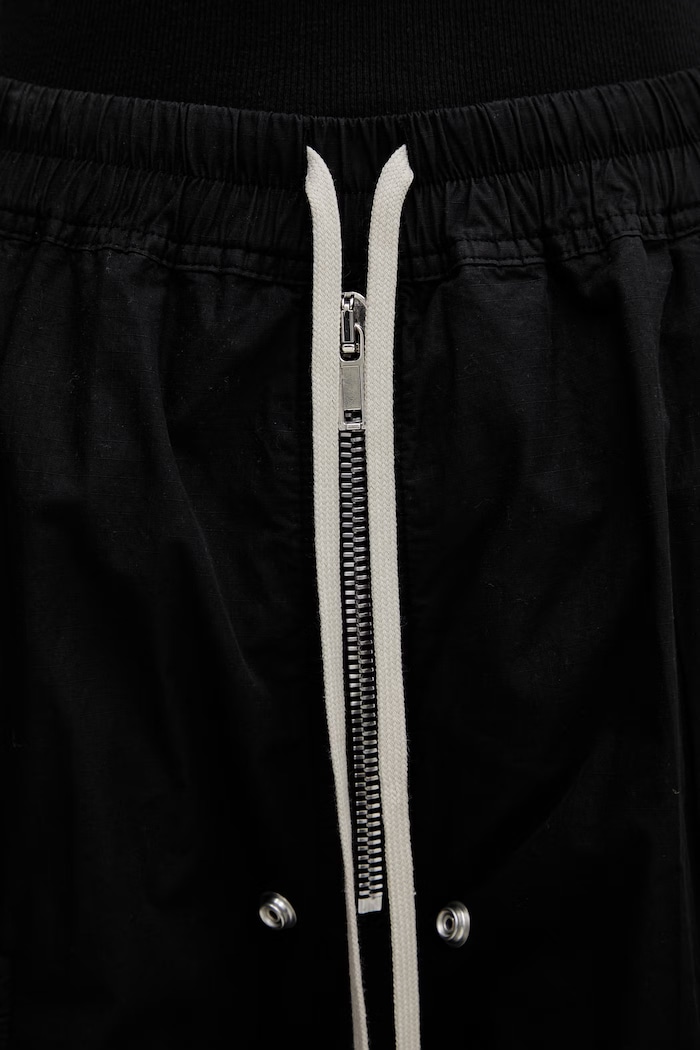 Rick Owens DRKSHDW Double Cargo Jumbo панталон памучен дамски черен DS01F4324.CR