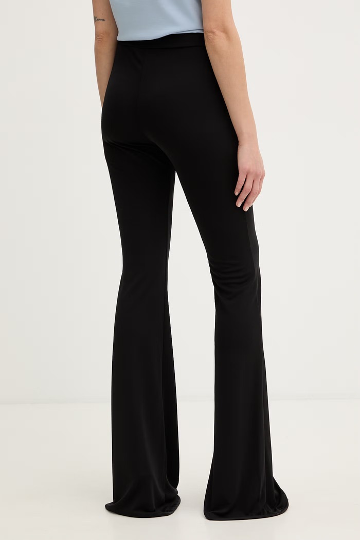 Îmbrăcăminte Just Cavalli pantaloni evazați pentru femei 80PAC101.J0253 negru