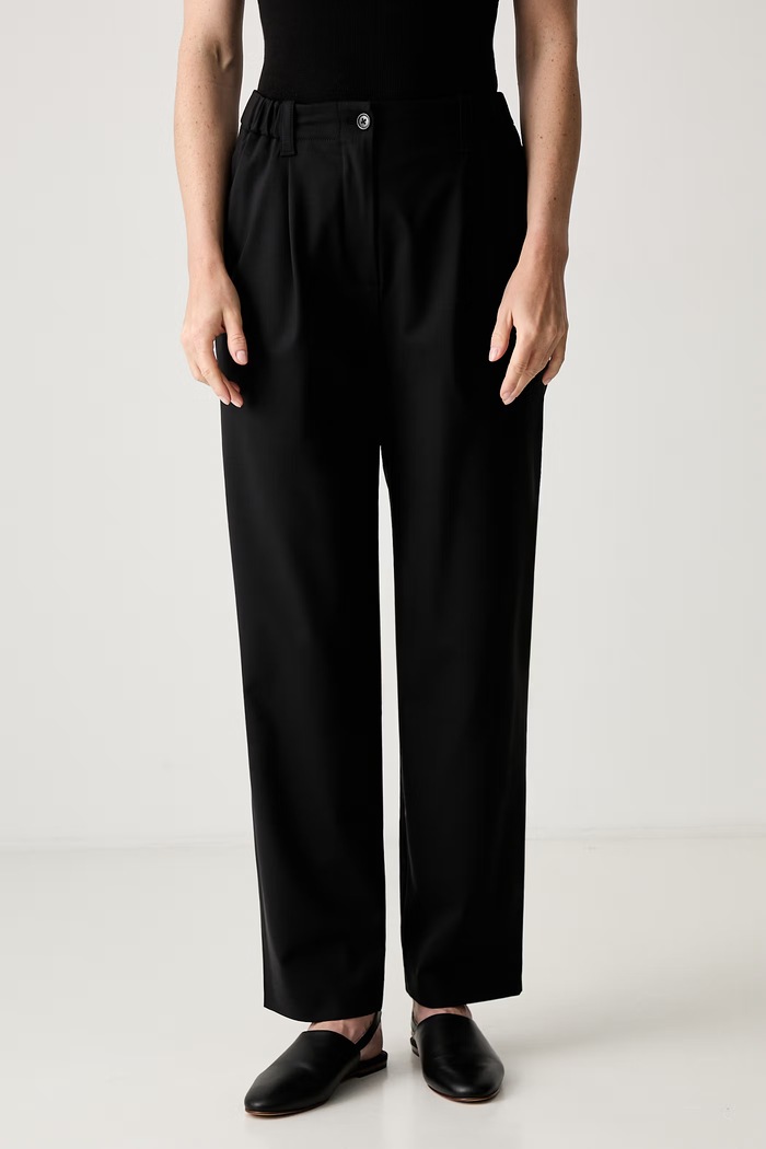 Kenzo trousers with wool blend Jog Pants fabric black FF52UP0779RU