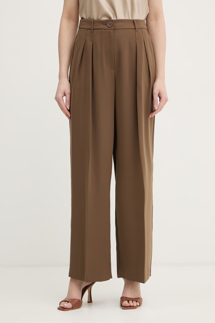 Armani Exchange pantaloni pentru femei maro XW001939.AF21529