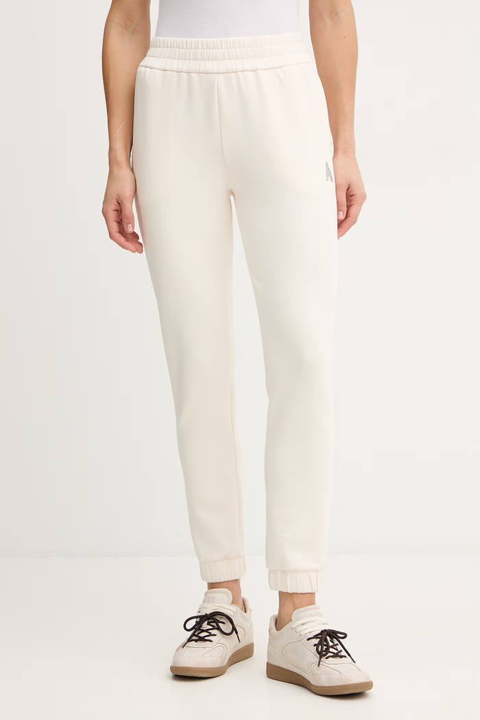 Spodnji del trenirke Armani Exchange Z elastanom bež XW002210.AF21298
