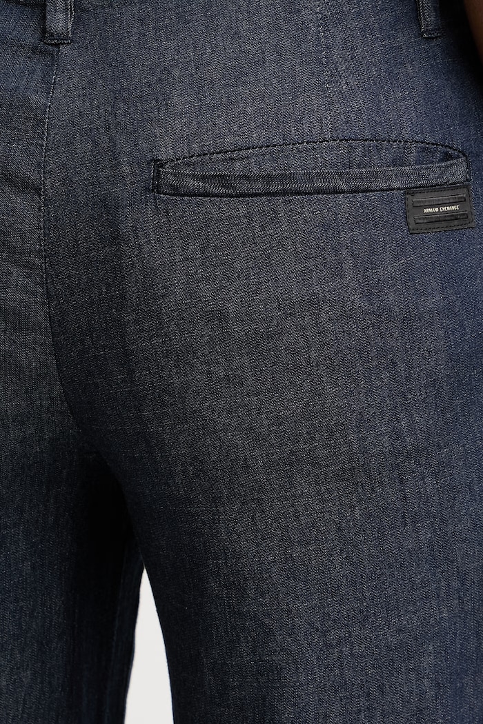 Armani Exchange штани жіночі бавовняні темно-синій XW002257.AF21337