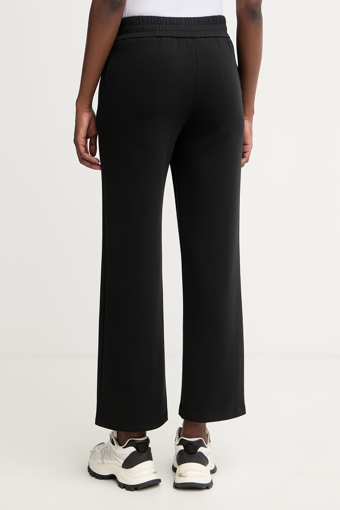 Odzież Armani Exchange spodnie dresowe damskie z bawełną XW002840.AF21298 czarny