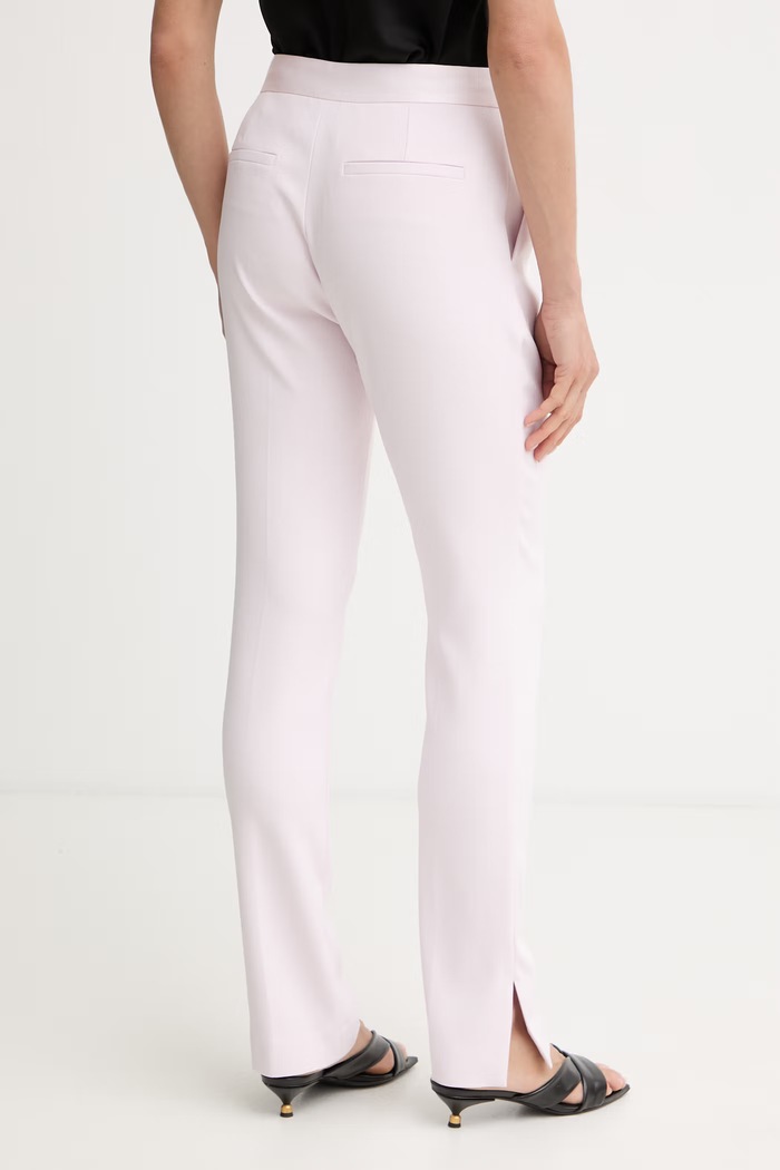 Odzież BOSS spodnie slim fit damskie z wiskozą Tapria2 50558303 różowy