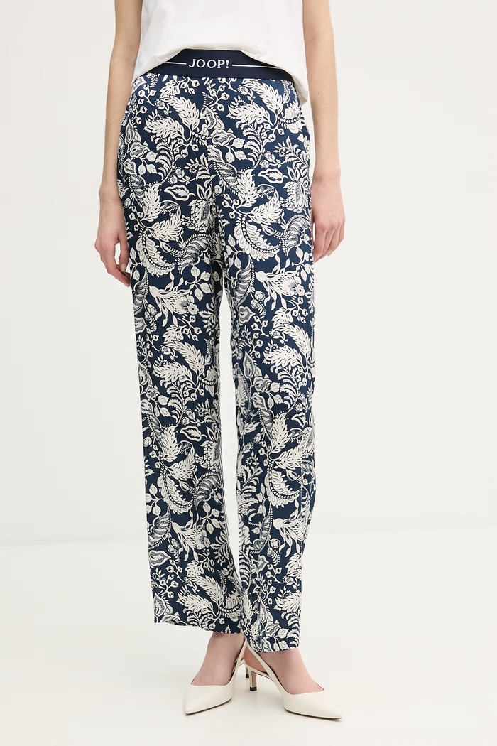 Joop! pantaloni cu modele bleumarin 30101846