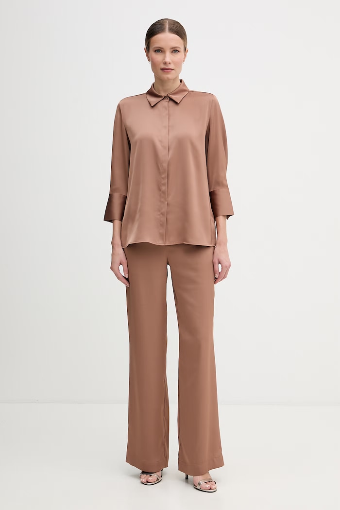 Joop! pantaloni pentru femei 30101850 maro SS26