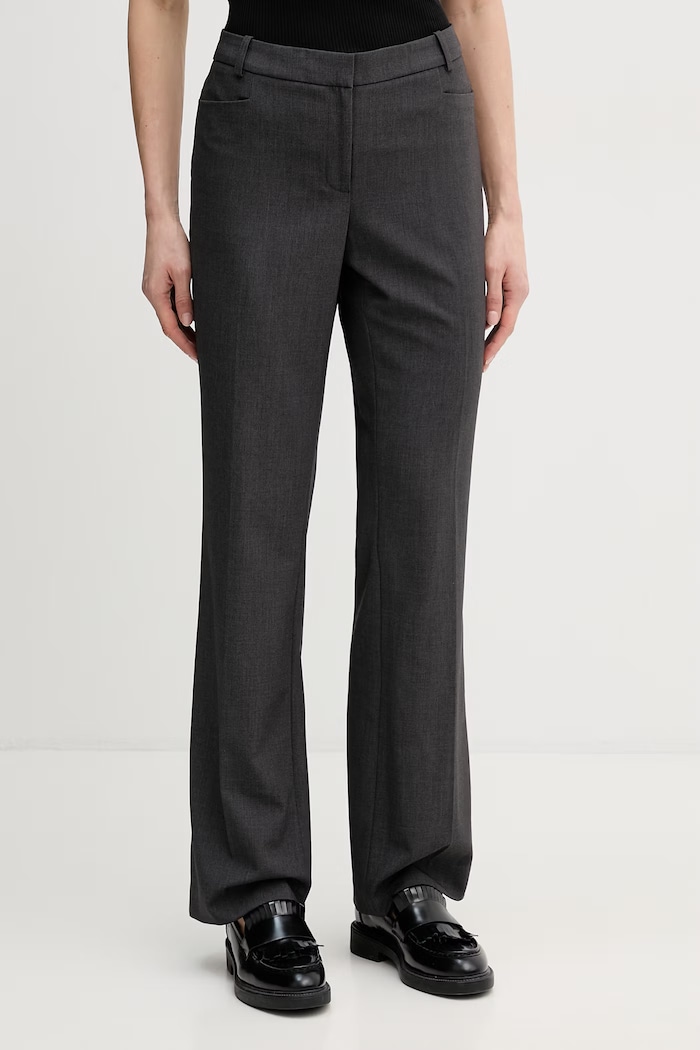 Nohavice Dkny s elastanom sivá WYPT3642