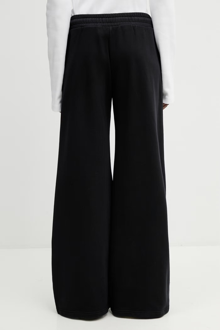 Îmbrăcăminte Off-White Bookish Reg pantaloni de trening pentru femei din bumbac 2CH022S26FLE001 negru