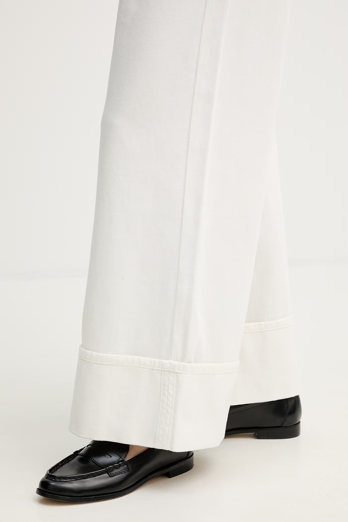 Karl Lagerfeld Rifle wide leg dámske B2W10043 béžová