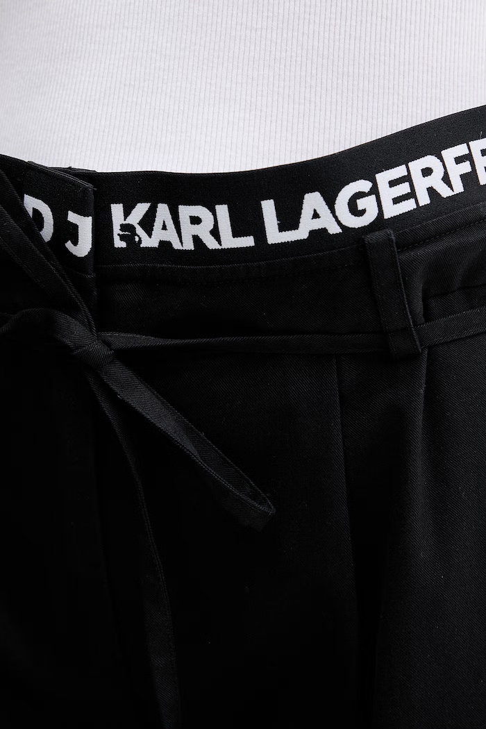 Karl Lagerfeld Jeans παντελόνι γυναικείο μαύρο B2W10059