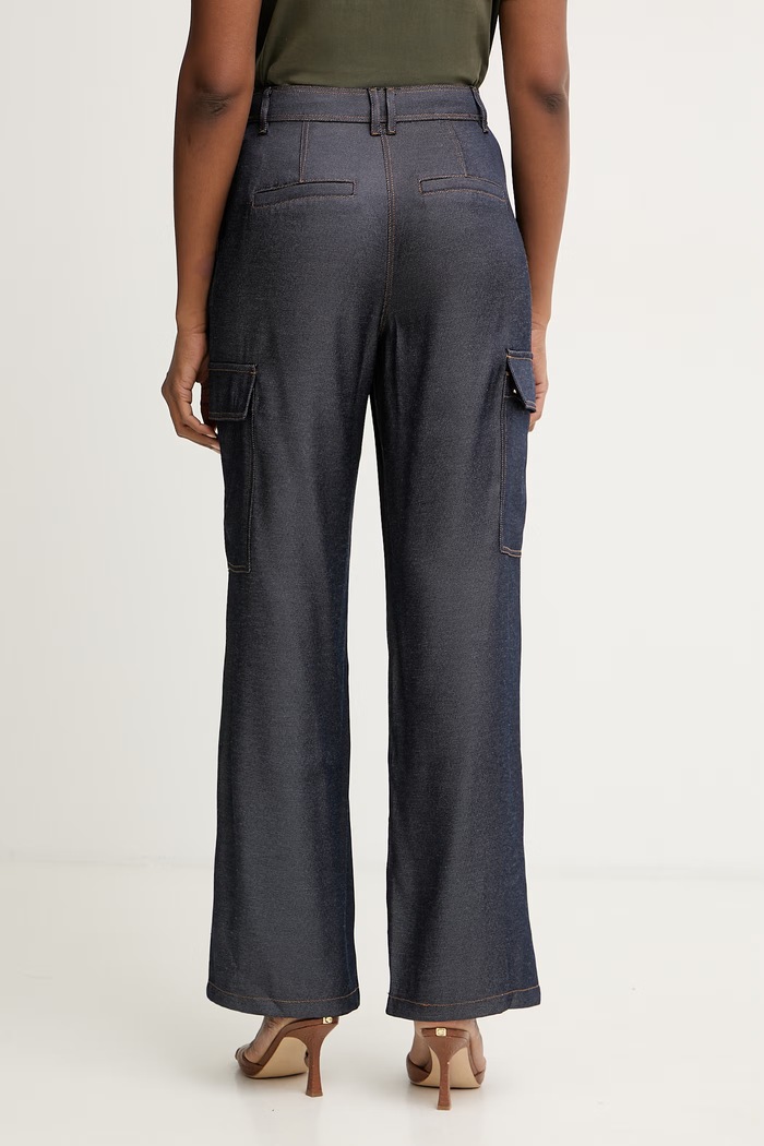 Guess nohavice dámske REGINE W6RB65.WL842 tmavomodrá SS26