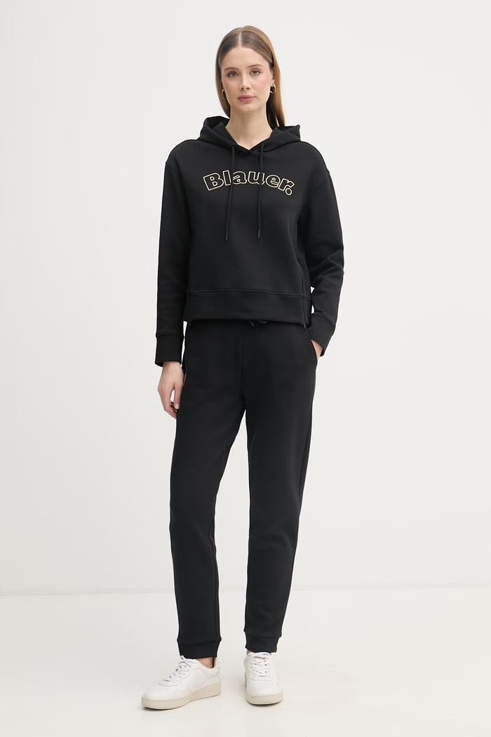 Blauer teplákové nohavice dámske s bavlnou MADISON BLDP01059 čierna SS26