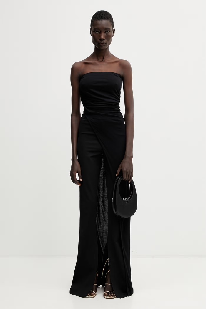 Rick Owens Lilies Carmen spodnie z wiskozą damskie LI01F7331.JCVS czarny