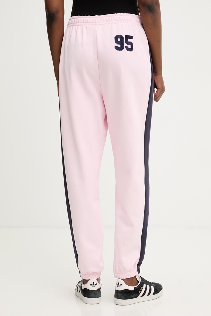 Odjeća Juicy Couture donji dio trenirke ženski s pamukom CREST TRACKPANT JCSBJ126402 roza