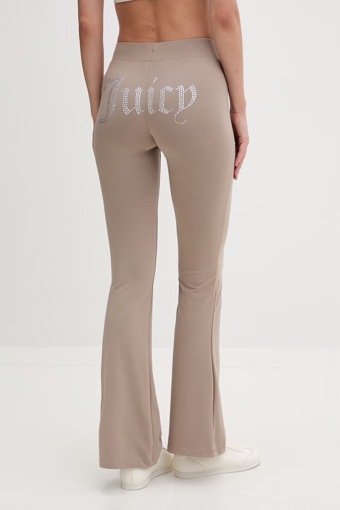 Oblečenie Juicy Couture dámske teplákové nohavice s bavlnou APOLLO JCWBJ126309 hnedá