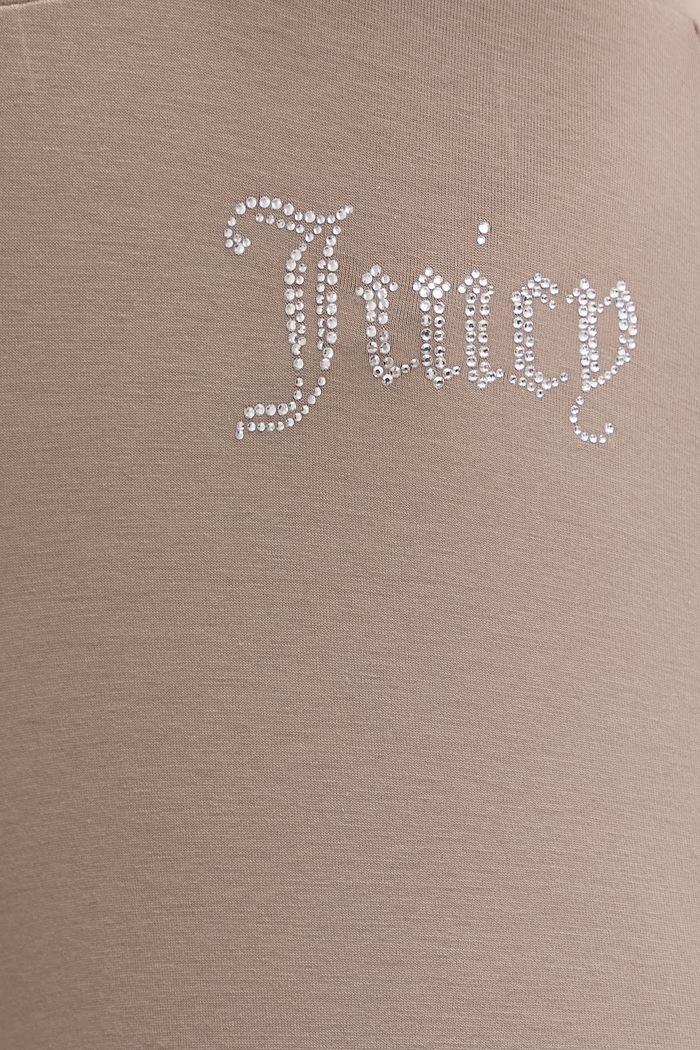 Juicy Couture dámske teplákové nohavice s bavlnou APOLLO hnedá JCWBJ126309