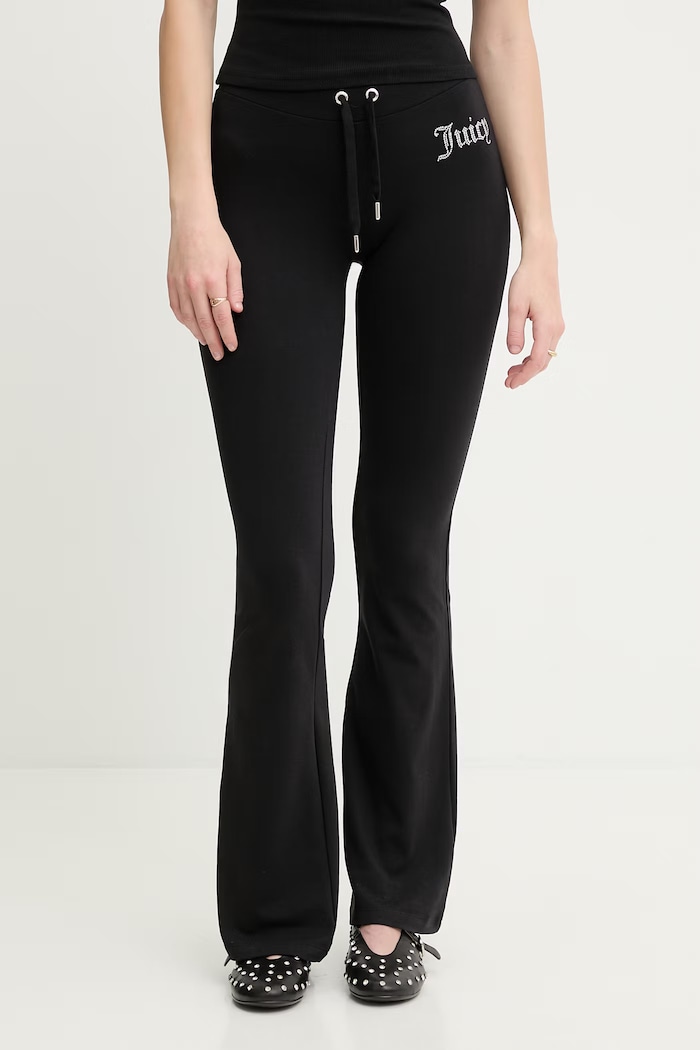 Oblečenie Juicy Couture dámske tepláky s bavlnou APOLLO JCWBJ126309 čierna