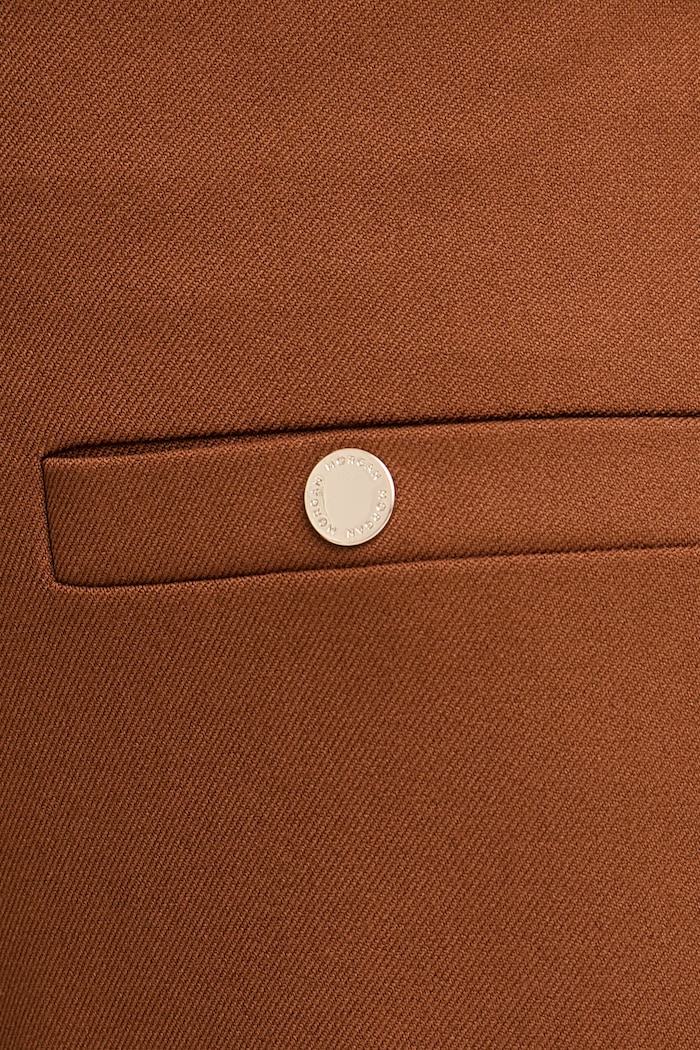Morgan pantaloni da donna con viscosa marrone PCLIO.F