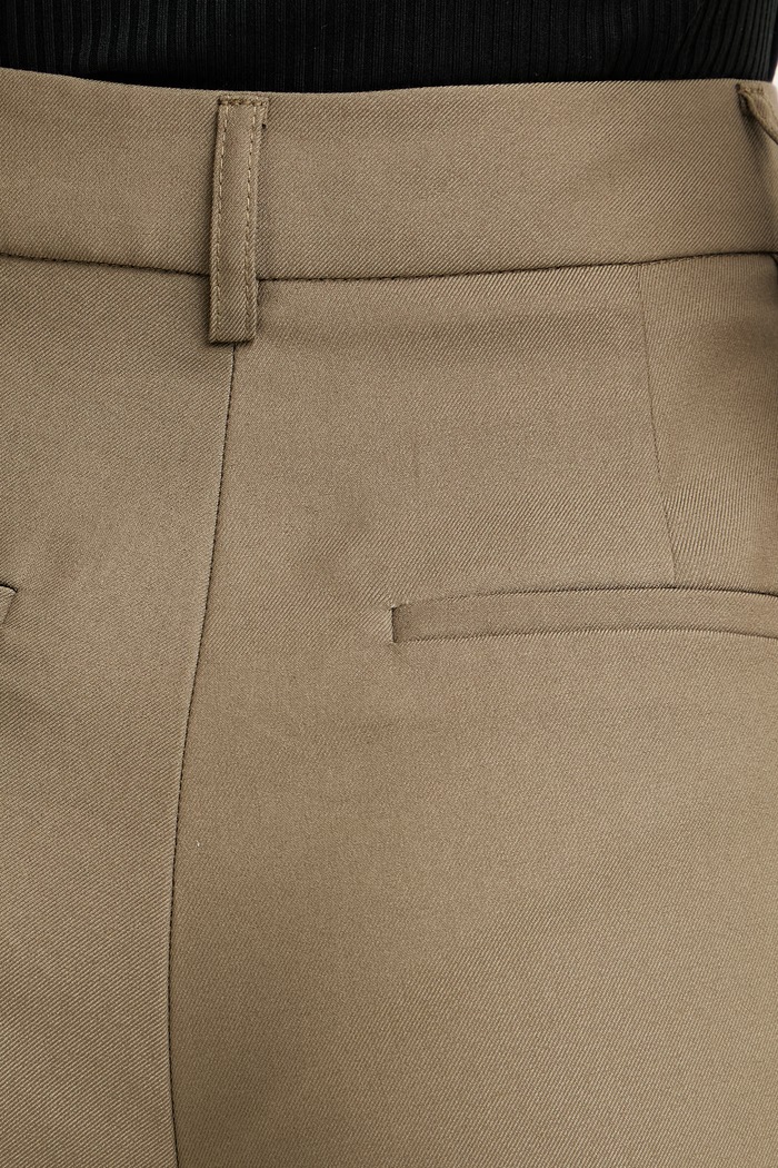 Morgan pantaloni da abito da donna con viscosa verde PFIDI.F